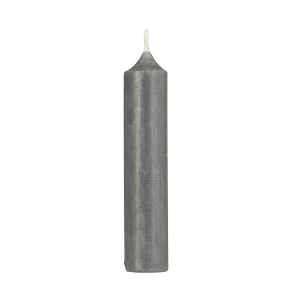 Stabkerzen Ø 2,2cm H 11cm grau rustikal, Ib Laursen