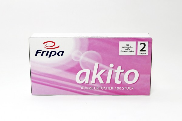 Fripa Kosmetiktücher akito, 2 lagig, hochweiß