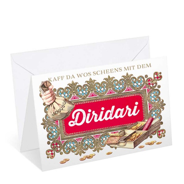 Bayerische Geldgeschenk-Karte: Diridari