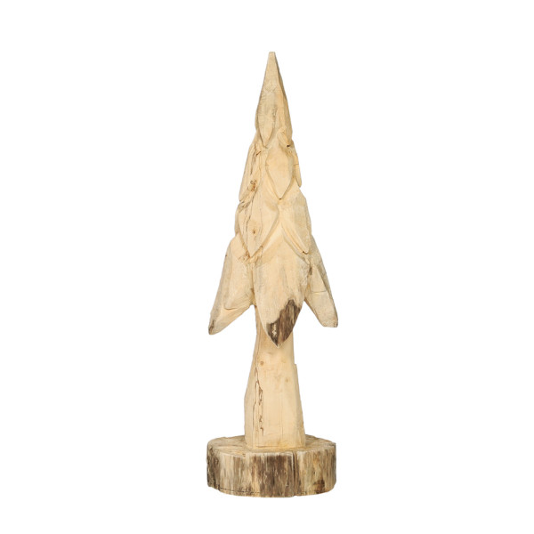 Deko Tannenbaum Natur, Tanne aus Naturholz, 100cm, WMG Grünberger