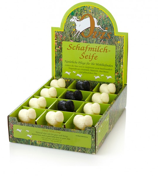 Ovis Seife Schaf mollig s/w 100g