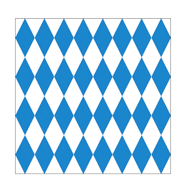 Ambiente Papierservietten Bayern, Bayrisch Raute, Bavarian Check, 33x33cm
