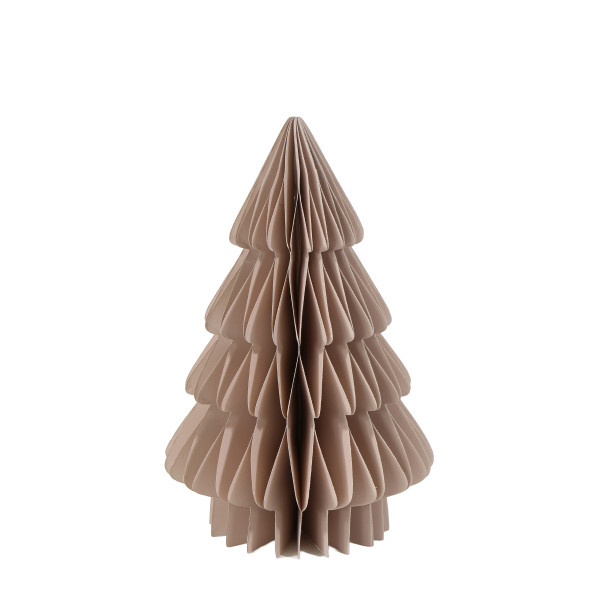 Deko Tannenbaum Papier, Papierbaum Tanne leinen, Fächerbaum, 30cm