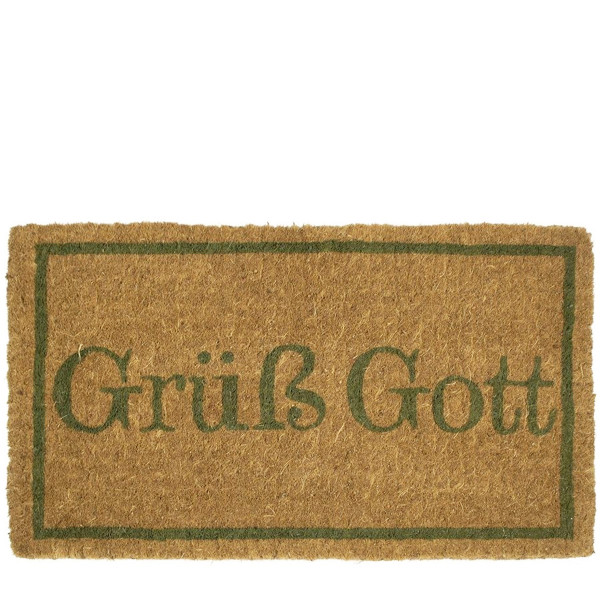 Kokos Fußmatte Grüß Gott, 75x45cm, Mars &amp; More