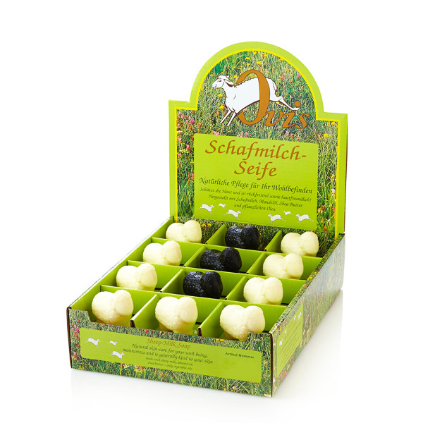 Ovis Schafmilchseife, Seife Schaf schwarz/weiß, 24St im Display