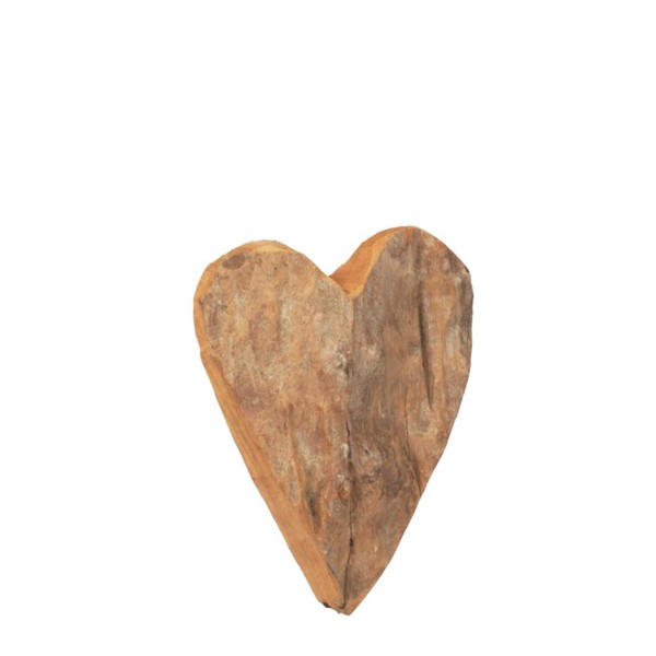 Holz Herz Teak unfinish 15x10cm, WMG Grünberger