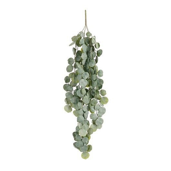 Kunstpflanze Wachsblume Hoya graugrün hängend, kleinblättrige Hängepflanze , 94cm, Mica Decorations