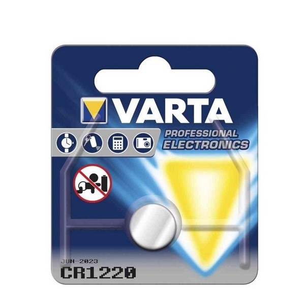 Varta Knopfzelle, Lithium, CR1220, 3 V, 35 mAh, 1St. im Blister