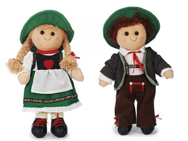 Kuschelpuppe Wanderer 40cm