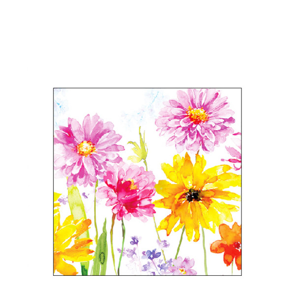 Ambiente Papierservietten Blumenfreunde, Joy, 25x25cm