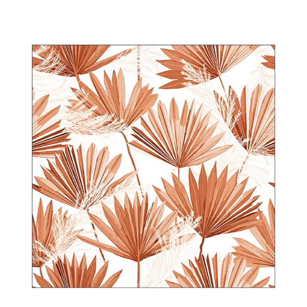 Ambiente Papierservietten Palmenblätter, Palm Leaf Brown, 33x33cm