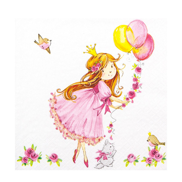 Home Fashion Papierservietten Prinzessin, 33x33cm