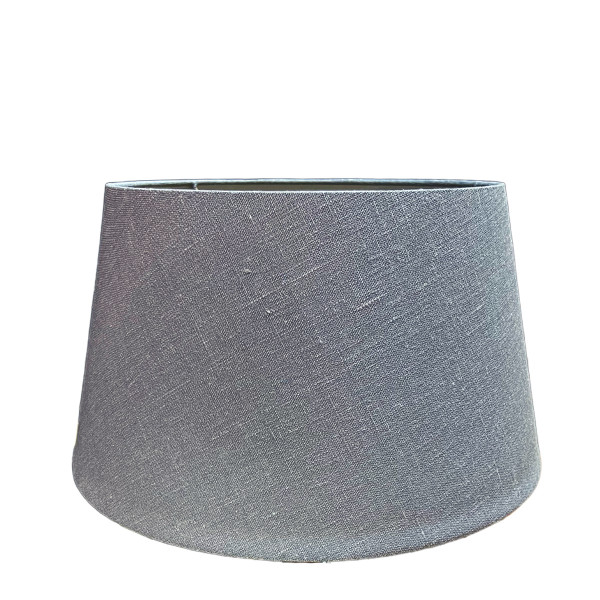 Lampenschirm Novia, Leinen-Schirm helles grau, konisch Ø40cm