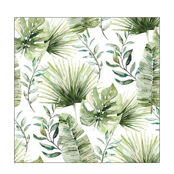 Ambiente Papierservietten Jungelblätter, Jungle Leaves, 33x33cm