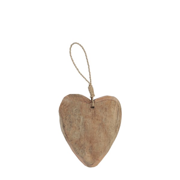 Holz Herz, Driftholz, 12cm, Hänger, WMG - Grünberger