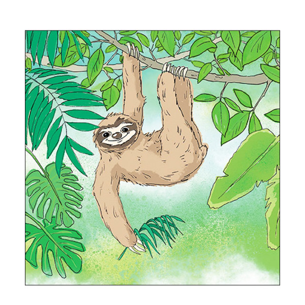 Ambiente Papierservietten Faultier, Lazy Life, 33x33cm