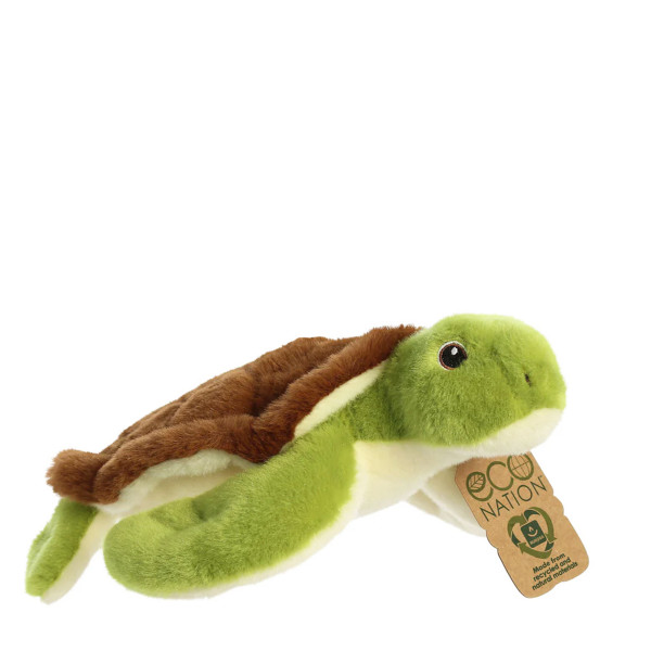 Plüsch Schildkröt grün-braun, Eco Nation, 25cm, Aurora World
