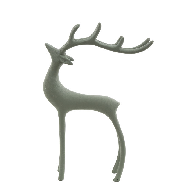 Deko Hirsch mintgrün, schlanker Hirsch, 23cm