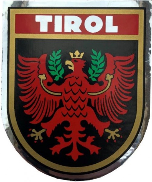 Aufkleber in Wappenform Tirol
