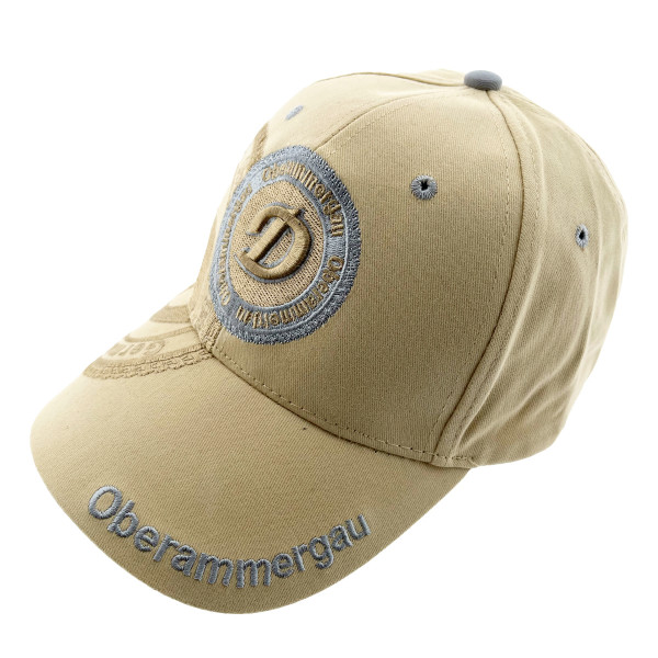Schildmütze Oberammergau creme, Logo D: Oberammergau