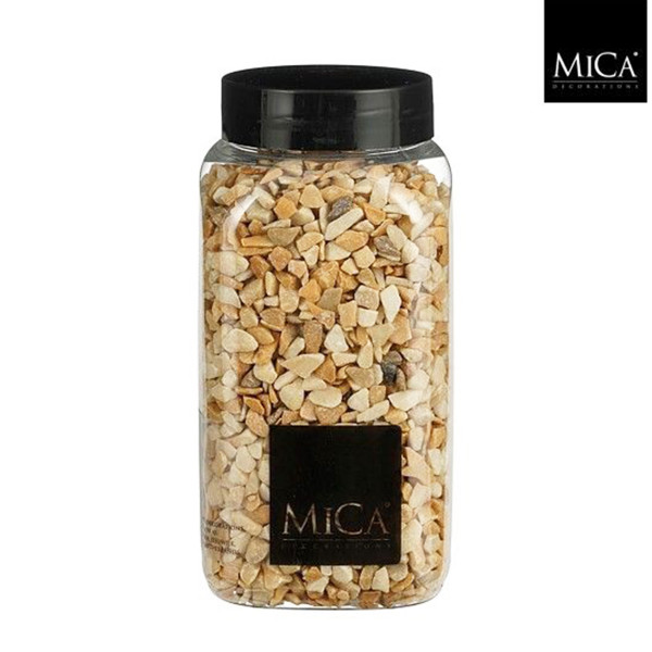 Deko Steine Marbles hellbraun, 5-8mm, 650ml, Mica Decorations