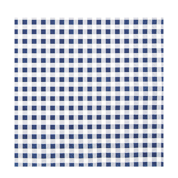 Home Fashion Papierservietten Karo blau, blau-weiß kariert, 33x33cm