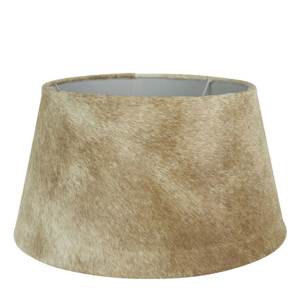 Kuhfell Lampenschirm, beige, 30x40cm, Mars &amp; More