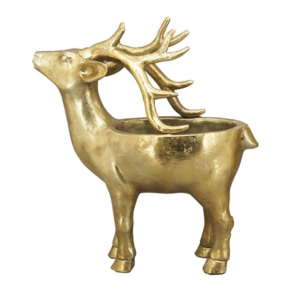 Pflanztopf Rentier gold 51cm