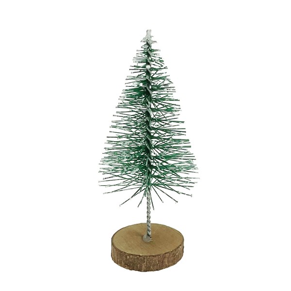Tannenbaum grün-weiß 7x3cm 24St/Box