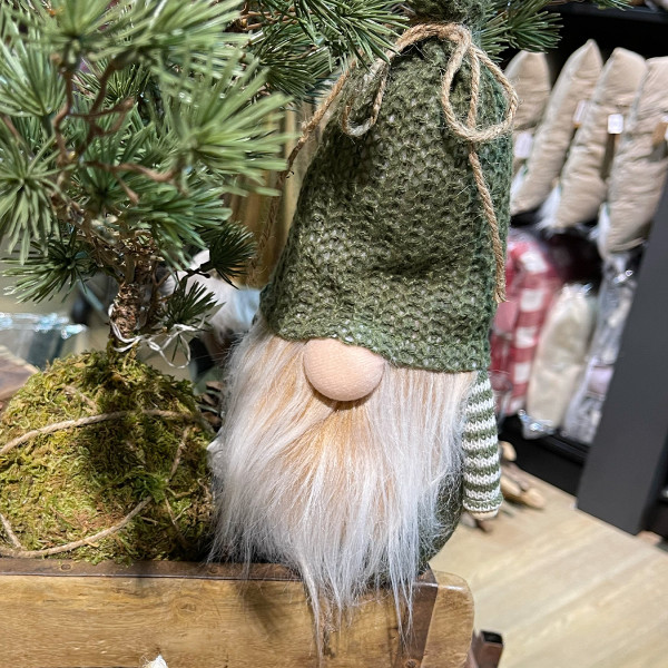 Deko Wichtel, Weihnachtswichtel mit Kaffeebecher to go, 28cm