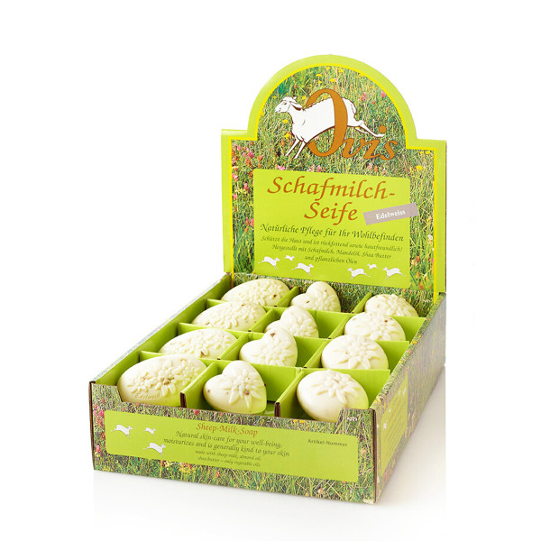 Ovis Schafmilchseife, Seife Edelweiß, 24St im Display