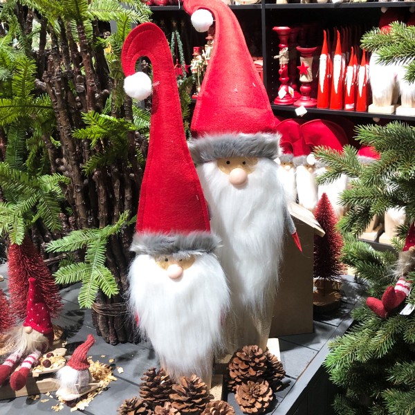 Wichtel Nikolaus Holzsockel 62cm