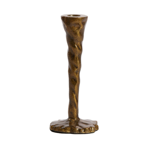 Deko Kerzenständer Bronze Antik, Rustikaler Kerzenhalter im Antik-Look, 20cm, Light &amp; Living
