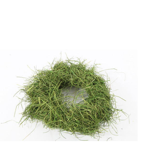 Deko Kranz Gras, Graskranz grün gefärbt, Ø25cm
