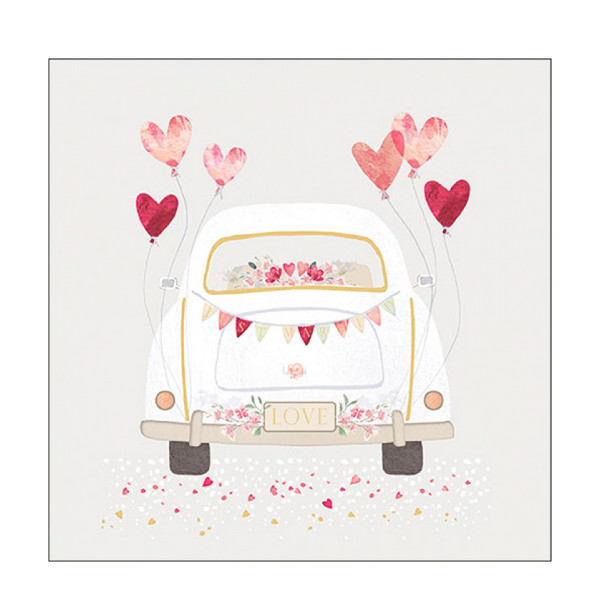Ambiente Papierservietten Hochzeit, Just Married, 33x33cm