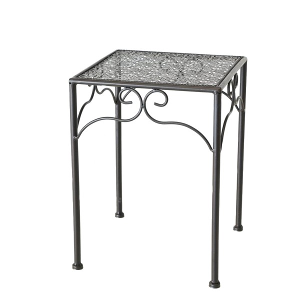 Blumentisch Broder mit Ornament 38x28cm Metall, Boltze