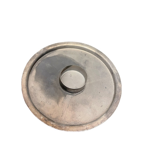 Kerzenhalter Simplycity, Zink Kerzenhalter, Teelichthalter grau used look, Ø15cm, Ib Laursen