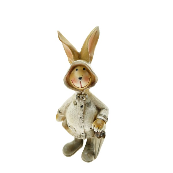 Hase mit Regenschirm 12cm