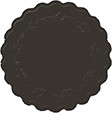 Duni Zelltuch-Untersetzer rund, 8-Lagig, 9cm romance schwarz