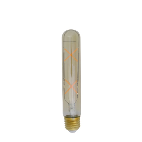 LED Stab, breit, Ø 4x10cm LIGHT, bernstein, E27 dimmbar, Light &amp; Living