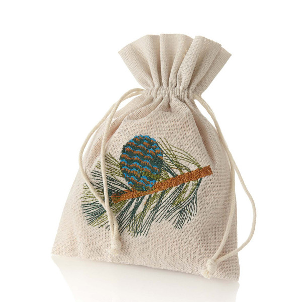 Ovis Zirbensackerl gestickt mit Zirbenspäne, 20x15cm