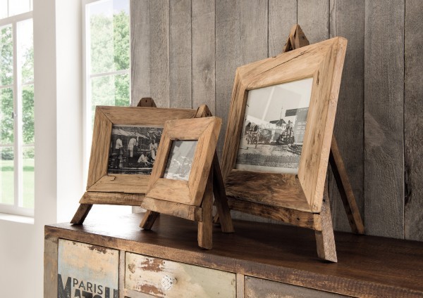 Holz Bilderrahmen/ Fotorahmen mit Ständer 44cm Die Faktorei