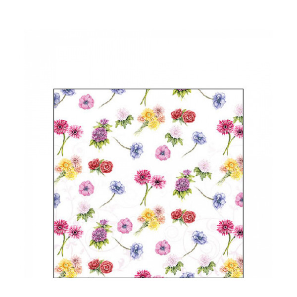 Ambiente Papierservietten bunte Sommerblumen, 25x25cm