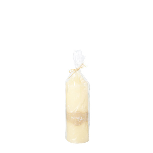 Stumpenkerze Church creme, dicke Kerze Churchcandle creme, 30x9cm, Boltze Home Collections