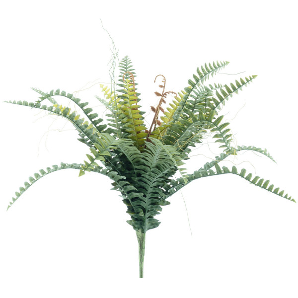 Kunstpflanze Farn, Schwertfarn, 48cm, Stecker