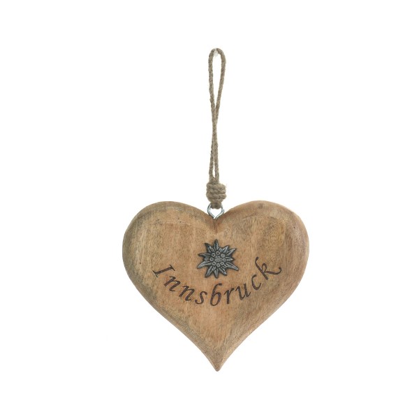 Holz Herz, Innsbruck, 15cm