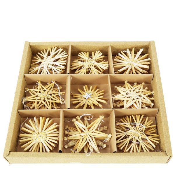 Strohsterne Ø6cm Set/25