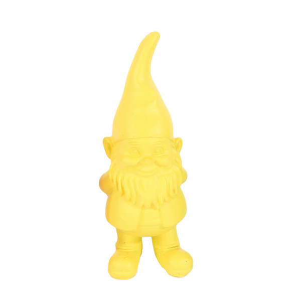 Deko Gartenzwerg gelb, Polyresinzwerg einfarbig matt, 10cm