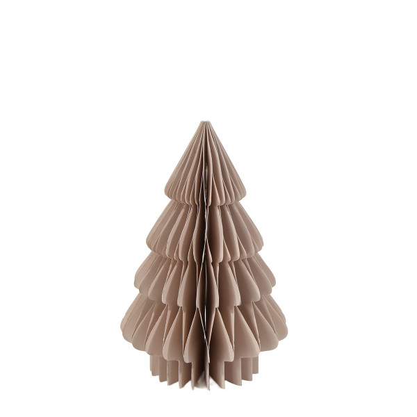 Deko Tannenbaum Papier, Papierbaum Tanne leinen, Fächerbaum, 20cm