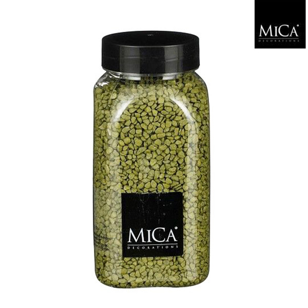 Deko Steine Granulat olivgrün, 2-3mm, 650ml, Mica Decorations